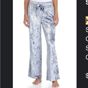 Kaari Blue Velour Sleep Pants